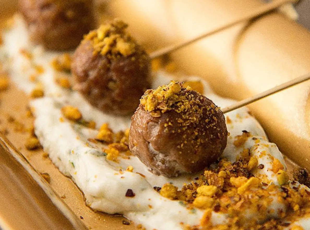 Finger food com pistache